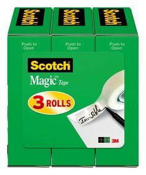 Scotch Magic Tape 810S3, 3/4 in x 800 in 3-Pack