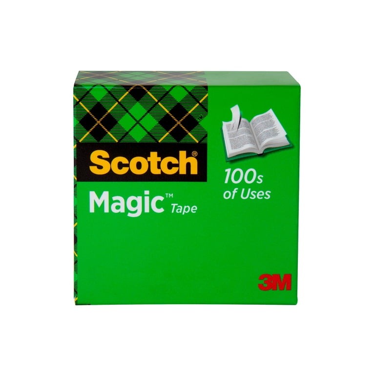 Scotch Magic Tape, Invisible, 1 Tape Roll