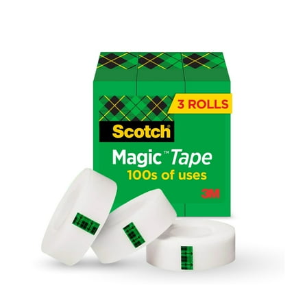 Scotch Magic Tape Refills, 3/4 in. x 1000 in., 3 Boxes