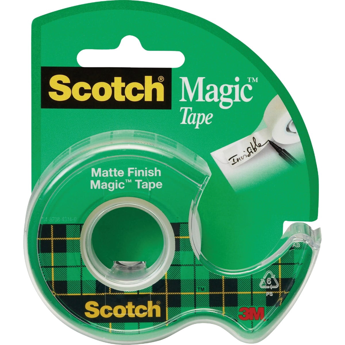 Scotch Magic Tape, Numerous Applications, Invisible, Engineered for Repairing, 3/4 x 300 Inches, 12 Dispensered Rolls