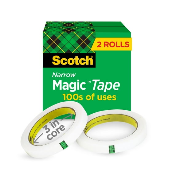 Scotch Magic Tape Refills, 1/2 in. x 2,592 in., 2 Boxes/Pack