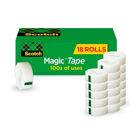 Scotch Magic Tape Refills, 3/4 in. x 1000 in., 18 Boxes