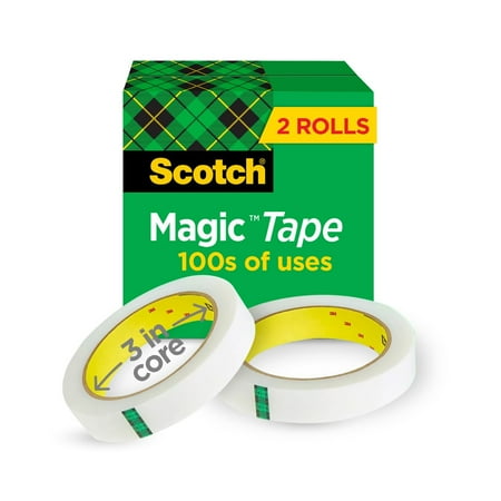 Scotch Magic Tape Refills, 3/4 in. x 2,592 in., 2 Boxes/Pack