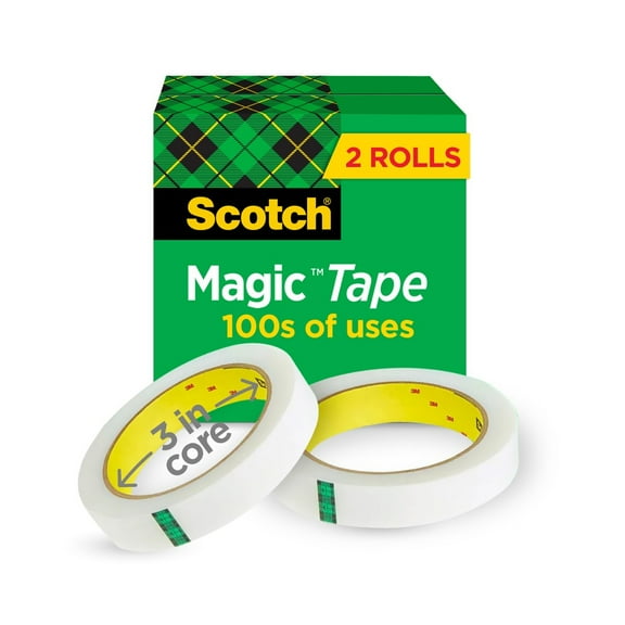 Scotch Magic Tape Refills, 3/4 in. x 2,592 in., 2 Boxes/Pack
