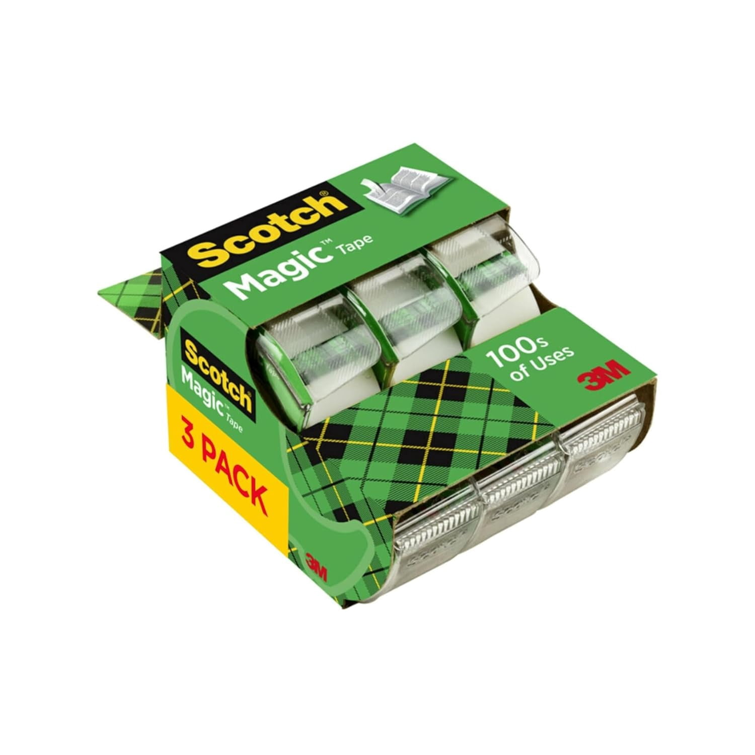 Scotch Magic Tape Rolls, Size: 3/4 X 300 Inches - 3 Ea, 6 Pack