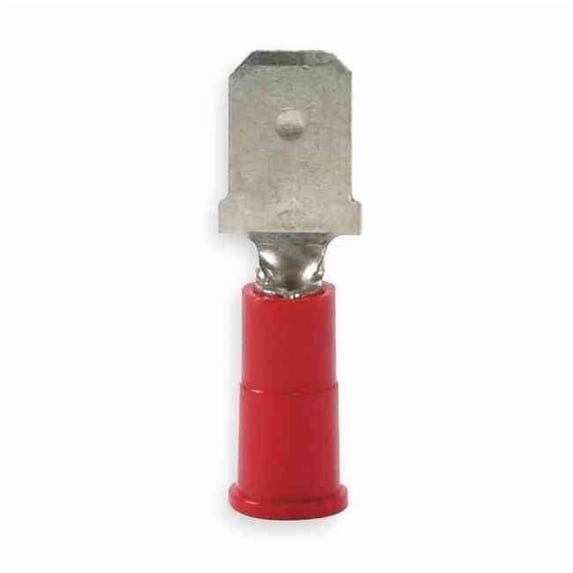 3m Male Disconnect,Red,22 to 18 AWG,PK100 MVU18-250DMX