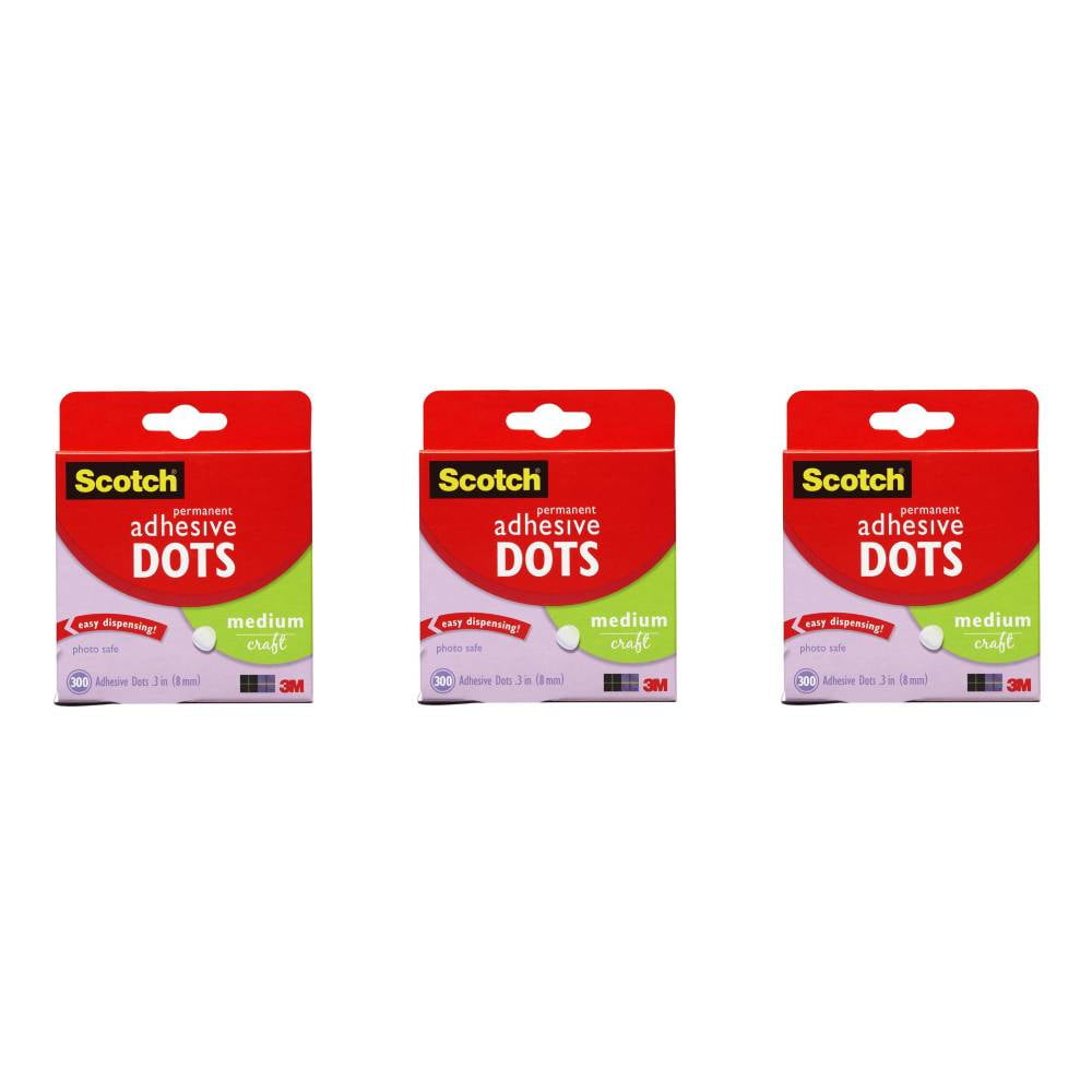 Scotch® Adhesive Dots, Clear