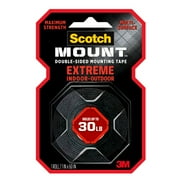 Scotch-Mount Extreme Double-Sided Mounting Tape, 1 in x 60 in, 1 Roll