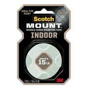 Scotch-Mount Indoor Double-Sided Mounting Tape, 1 in x 55 in, 1 Roll