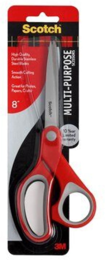 Scotch Multi-Purpose 8" Scissor 1 ea (Pack of 6)