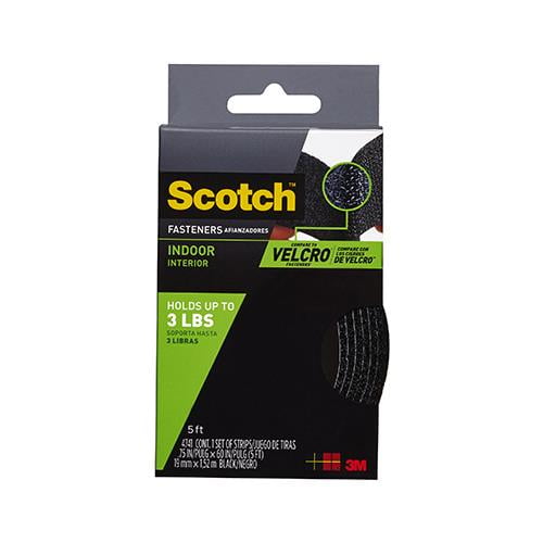 Scotch® Multi-Purpose Fastener, 3/4" x 5', Black (RF7041)