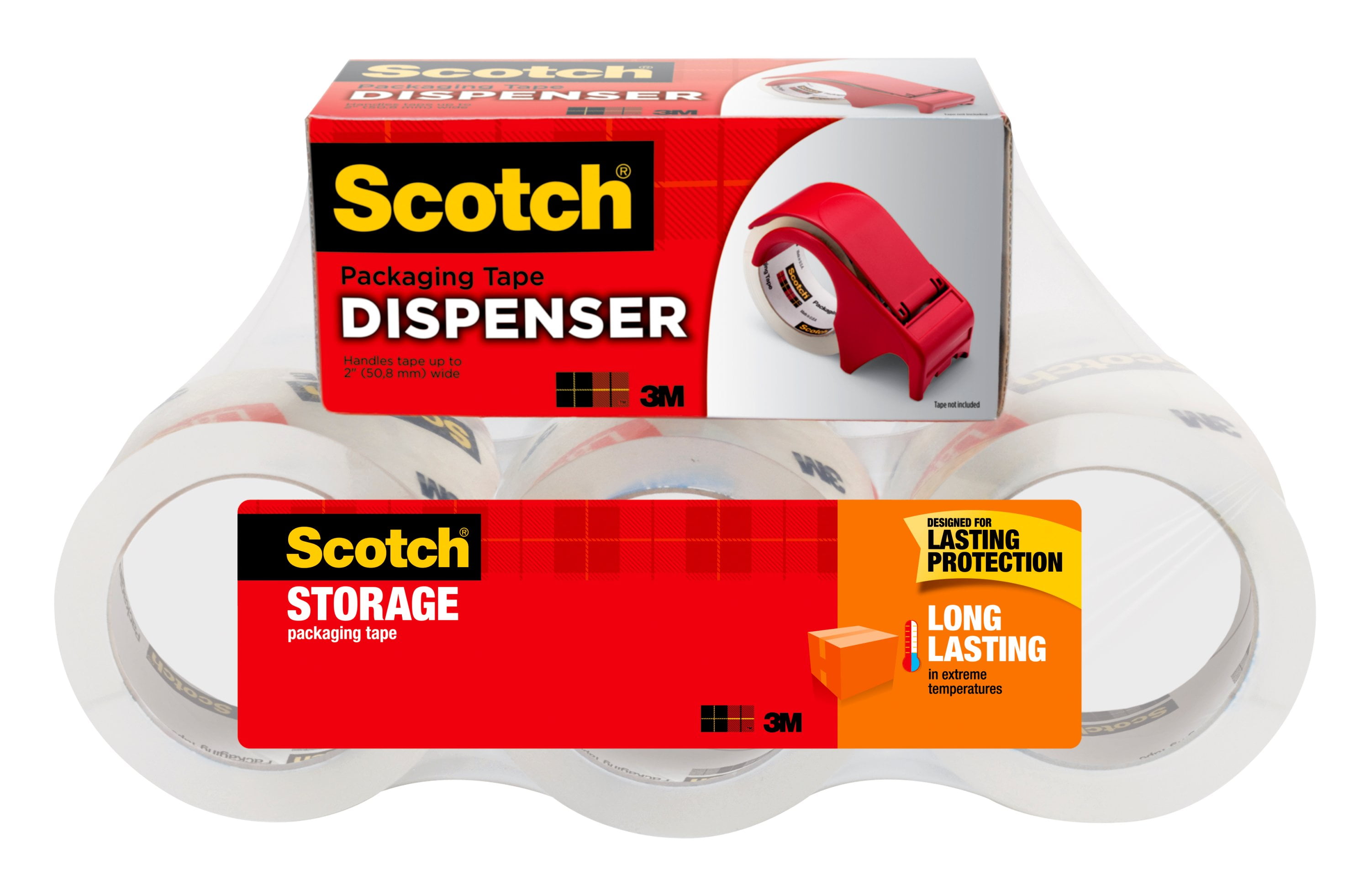 Scotch® Packaging Tape Long Lasting Storage, 1.88 in x 54.6 yd