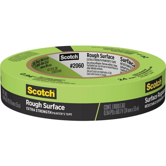 Scotch Painter's Tape 2060-1A 2060 Masking Tape, 0.94" Width, Green
