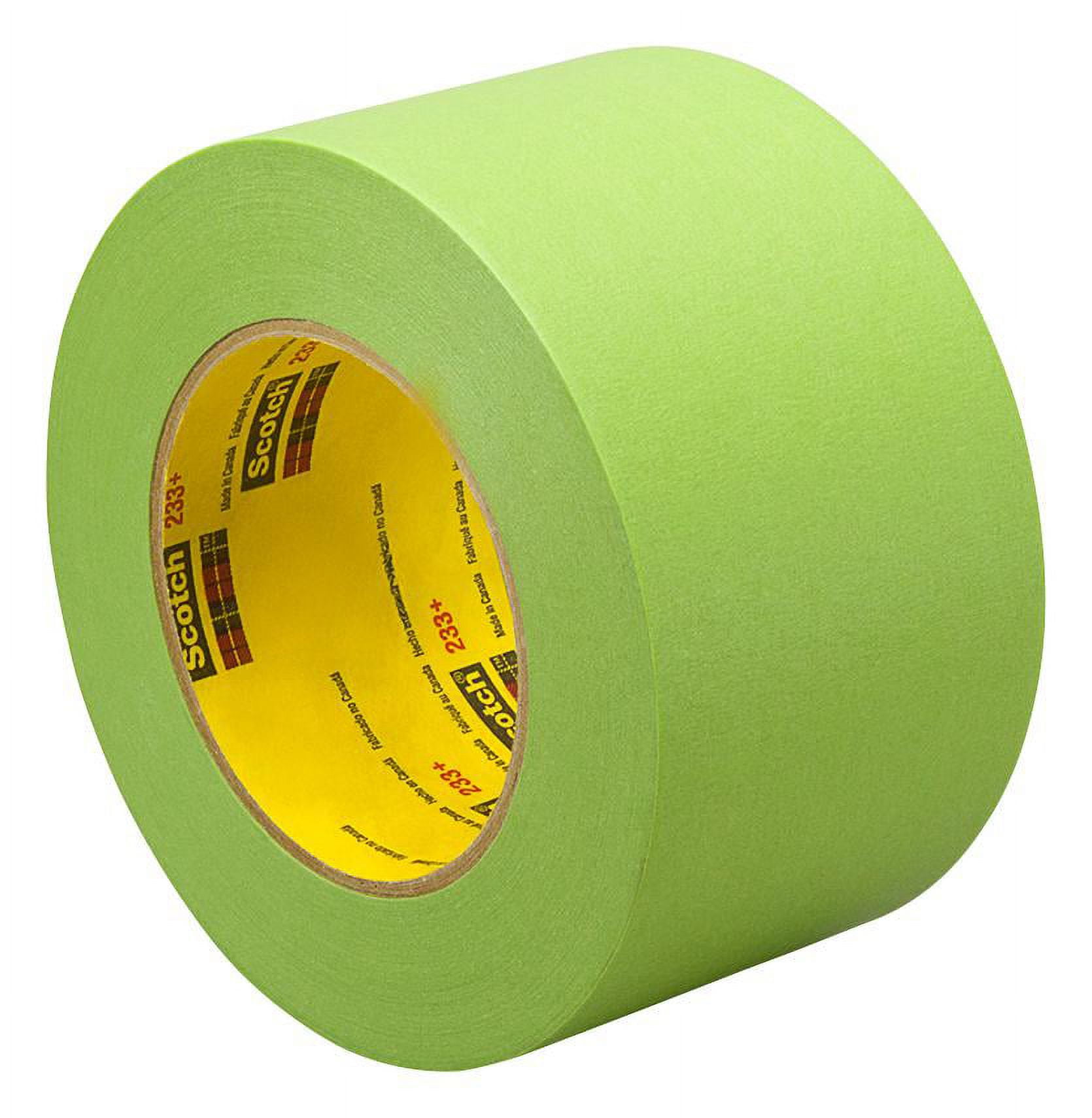 Scotch Performance Green Masking Tape (233+): 4 in. (96mm actual) x 60 yds. (Green)