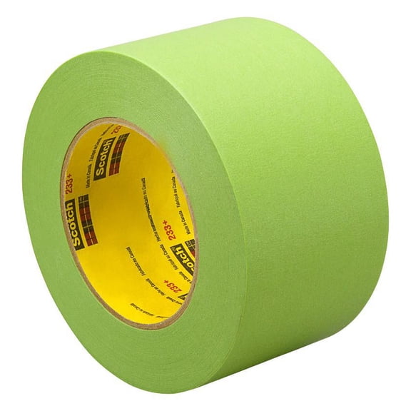 Scotch Performance Green Masking Tape (233+): 4 in. (96mm actual) x 60 yds. (Green)