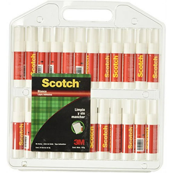 Scotch Permanent Glue Sticks, 0.28 oz, 24-Pack � Strong Adhesive, Acid-Free, Non-Toxic, Ideal for Paper and Craft Projects