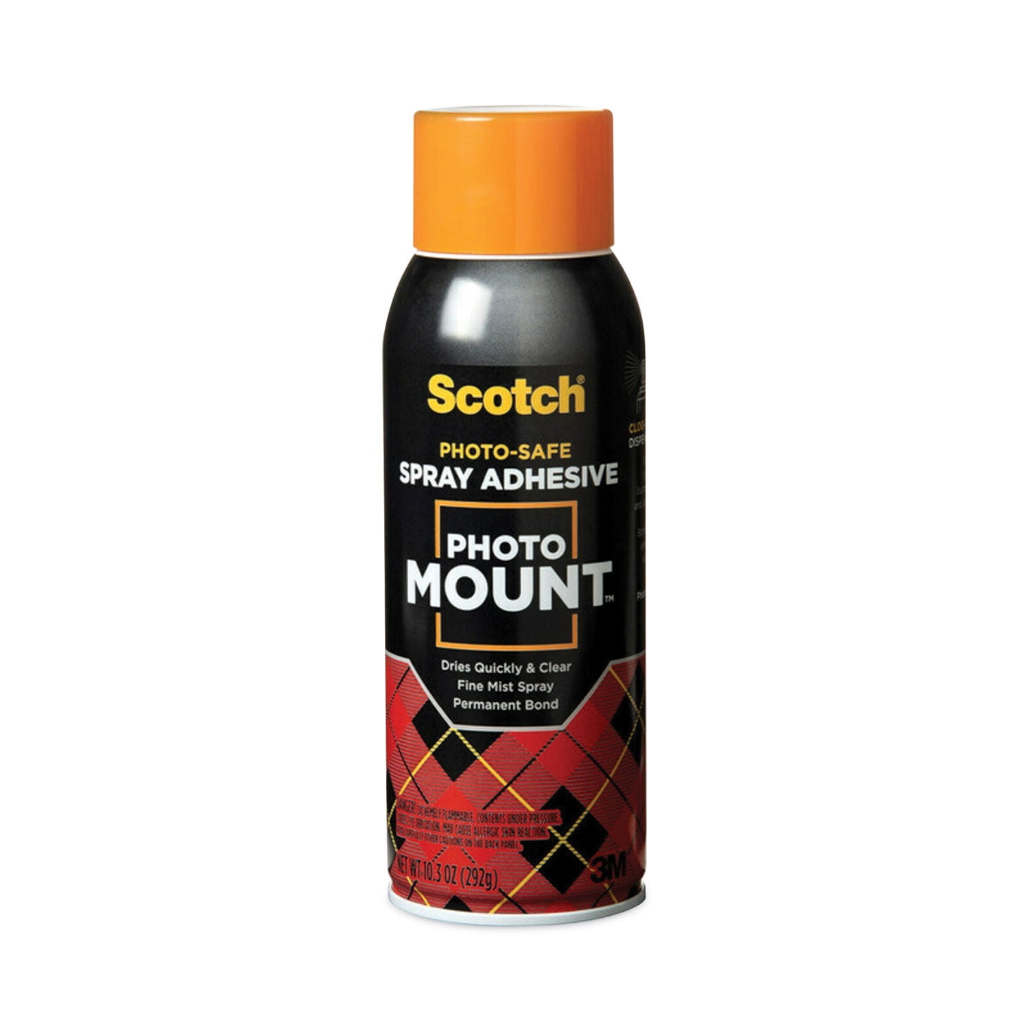 Scotch Photo Mount Spray Adhesive 10.25 oz, Dries Clear