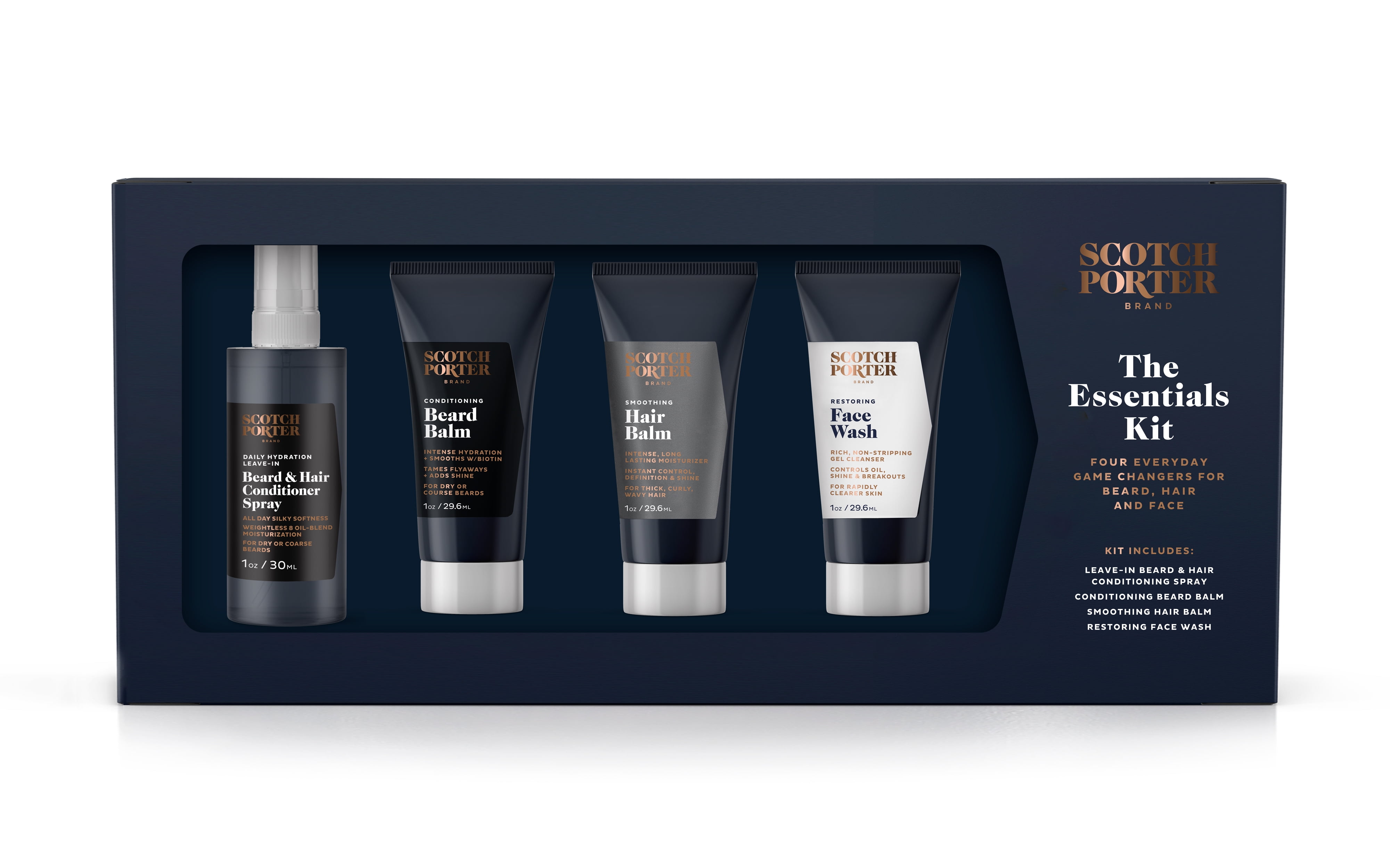 Scotch Porter the Essentials Kit Beard Care Everyday Essentials