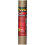 Scotch Postal Wrapping Paper - 30" Width x 15 ft Length - 60 lb Paper Weight - Kraft - Brown | Bundle of 5 Rolls