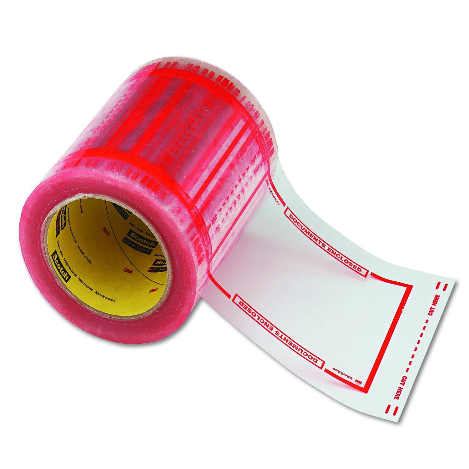 Scotch Pouch Tape 8240, 5 in x 6 in, 500 pouches per roll (Pack of 1)