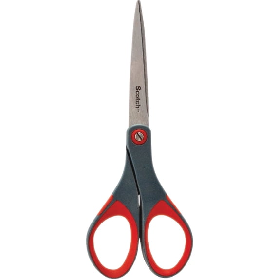 Scotch Precision Scissors - Pointed Tip, Stainless Steel, Red - 3 Pack, 6 in