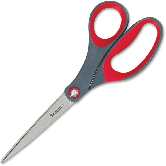 Scotch 'Precision' Scissors - 20 cm, Grey/Red, 1 Pair