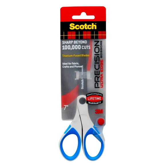 Scotch Precision Ultra Edge Scissors 7", Sharp Beyond 100,000 Cuts