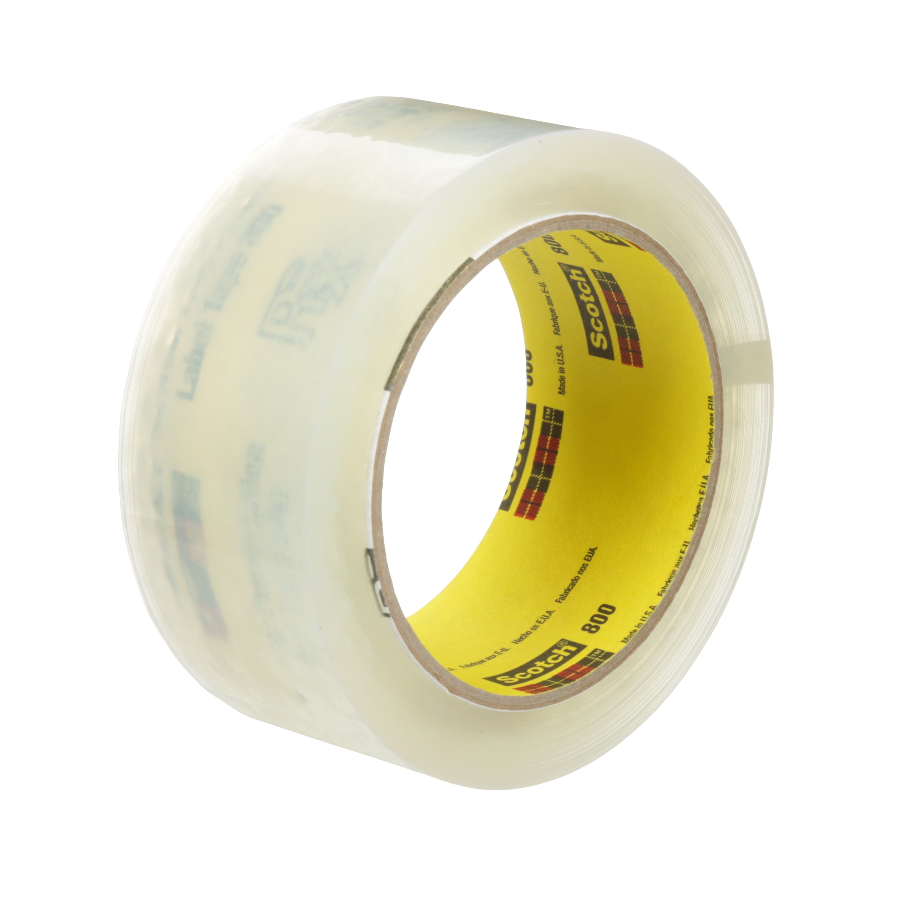 Scotch Prescription Label Tape 800 Clear, 1 1/2 in x 72 yd, 24 per case Bulk