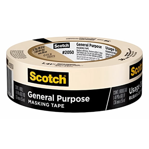 Scotch(R) Masking Tape for General Painting (Pack of 5)