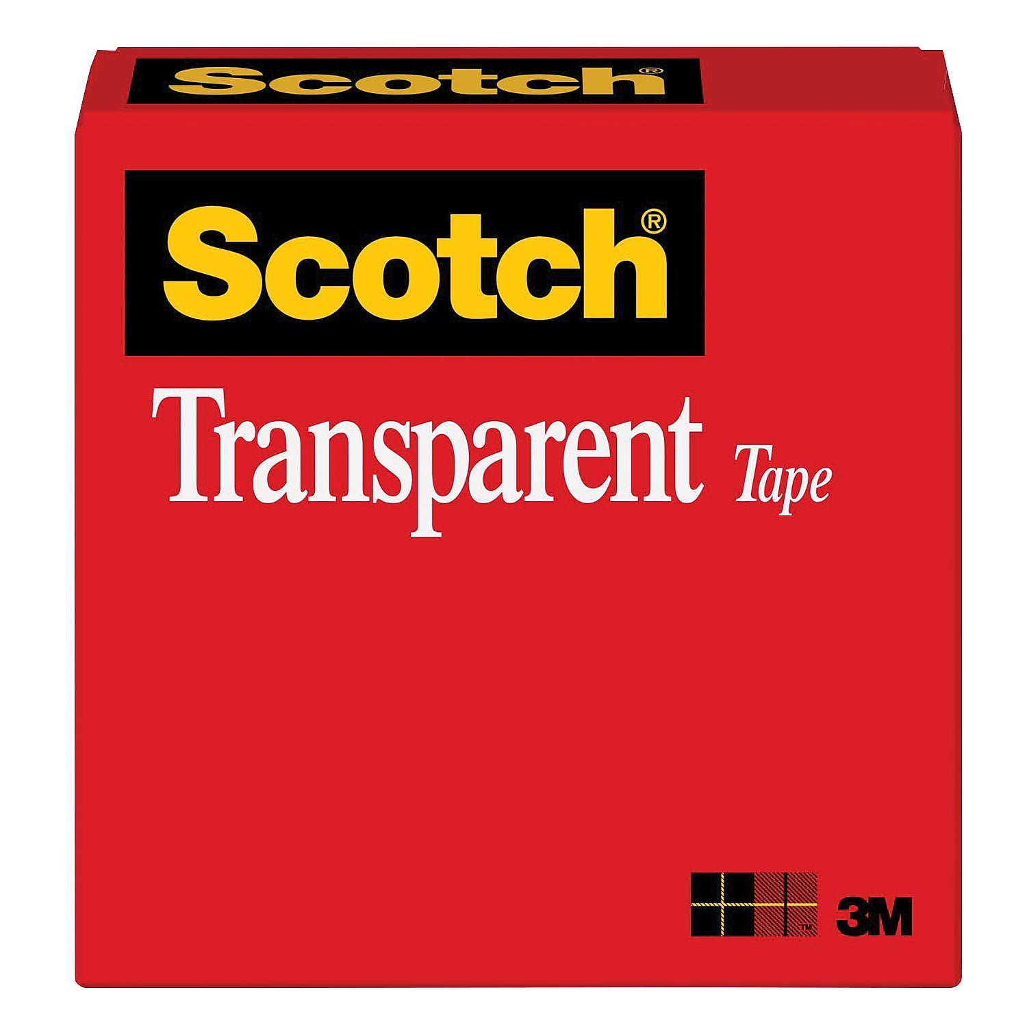 Scotch(R) Transparent Tape, 3in. Core, 1in. x 2,592in.