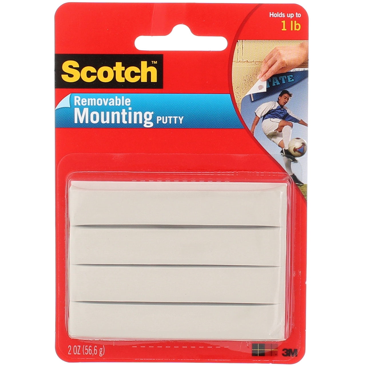 Scotch Removable Mounting Putty, 2 oz (8 pack)