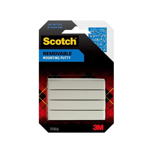 Scotch Removable Mounting Putty: 2 oz. (White) [6-pack] 860S-ESF
