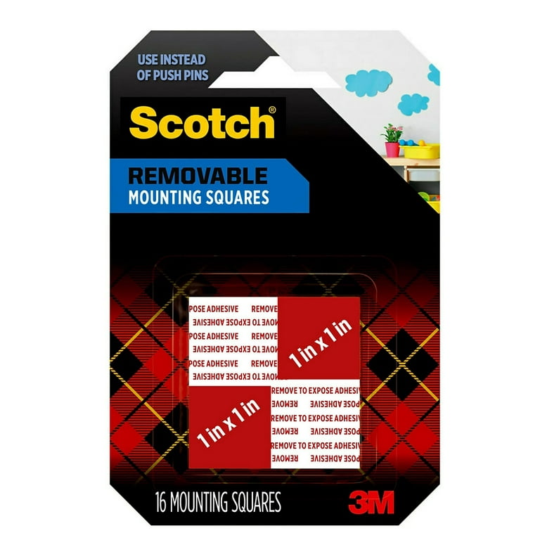 Scotch Mounting Squares, 16-Pack