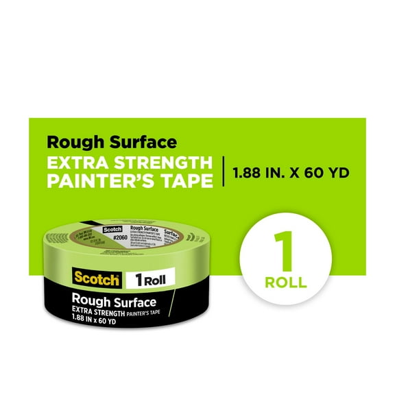 Scotch Rough Surface Painter's Tape, 1.88 in x 60 yd, Green, 1 Roll