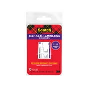 Scotch Self-Sealing Laminating Pouches, Business Card Size, 2.4 in x 3.8 in, 10 Pouches