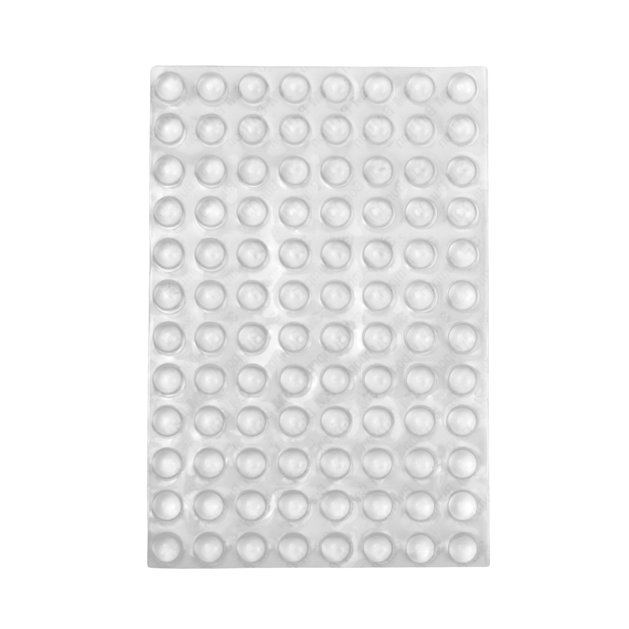 Scotch Self-Stick Rubber Bumpers: 3/8 in. width x 0.15 in. thick (Clear) hemispherical shape