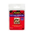 Scotch Selfsealing Laminating Pouches, 5 Count, 2.5" x 3.5", 9.5 mil