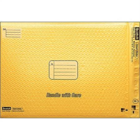 Scotch Smart Plastic Bubble Mailer, 12.5" x 18.5", 1 Pack