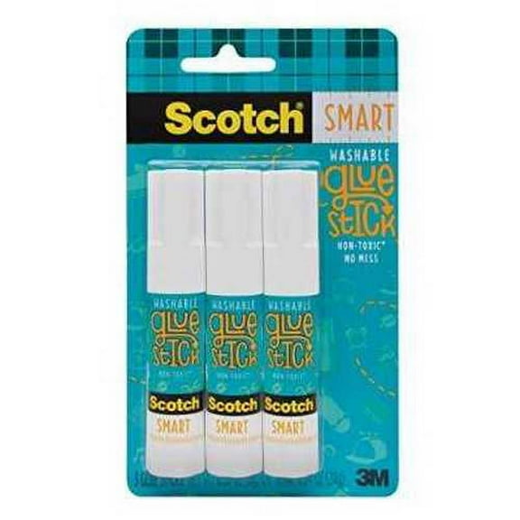 Scotch Smart Washable Glue Sticks (6008-EDU-3)