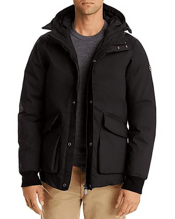 Scotch & Soda BLACK Regular Fit Hooded Jacket, US Small