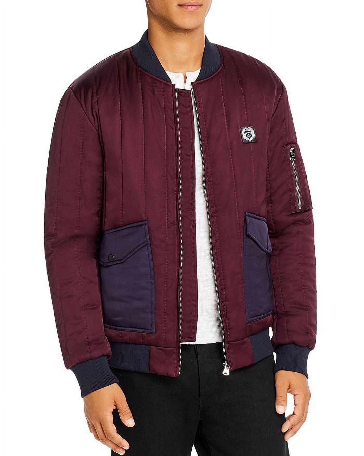 Scotch & Soda COMBO A Slim Fit Quilted Satin Bomber Jacket, US X