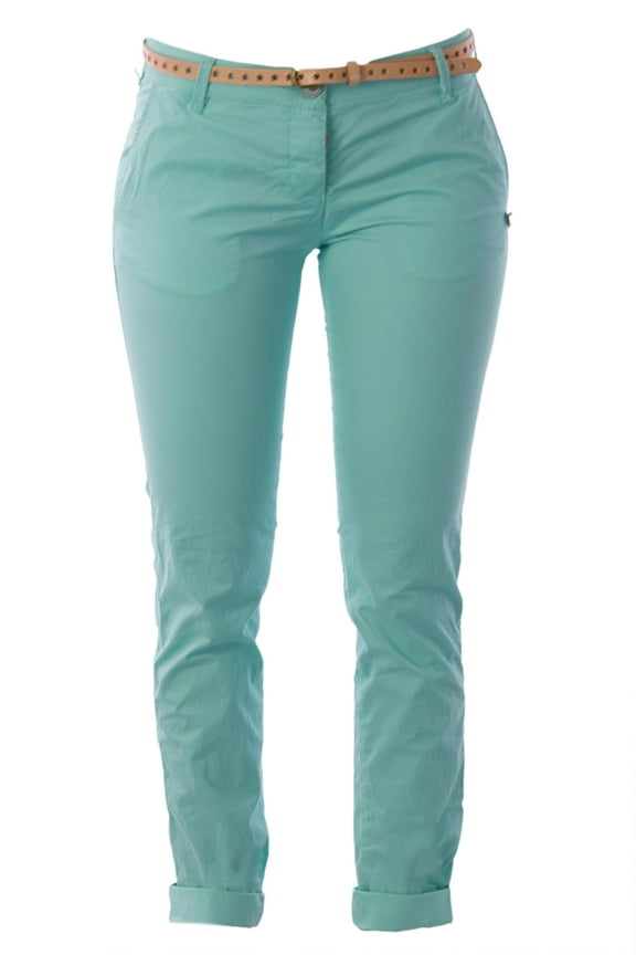 Scotch & Soda Maison Scotch Women's Lightweight Belted Chinos 24W x 32L Mint Green