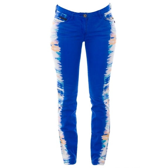 Scotch & Soda Maison Scotch Women's Side Tie Dye Skinny Jeans 28W x 32L Cobalt