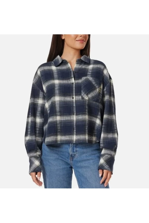 Women's Flannel Shirt Black Small