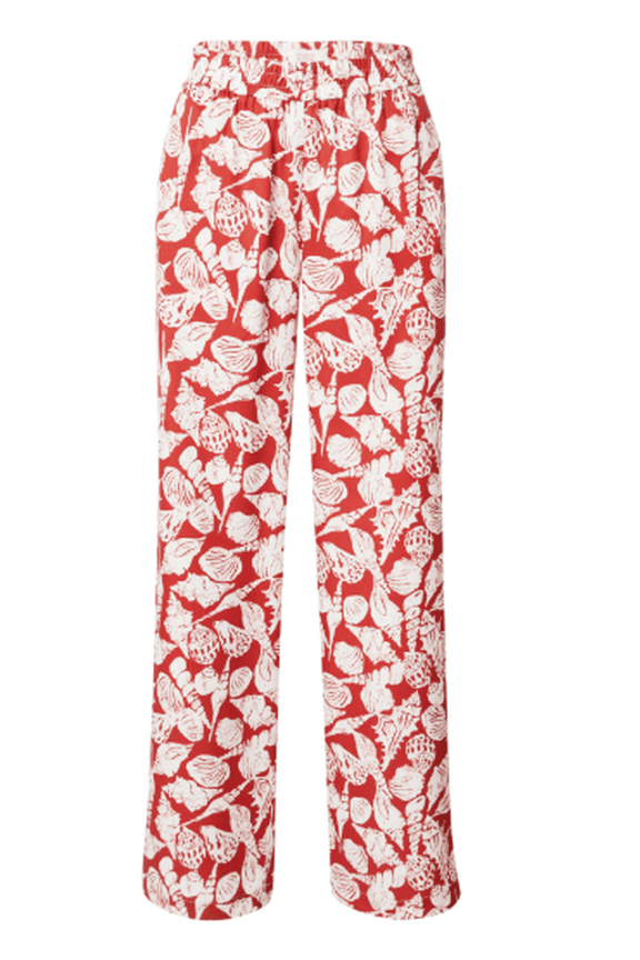 Women's Red Gia Shell Batik Printed Pants , M/32