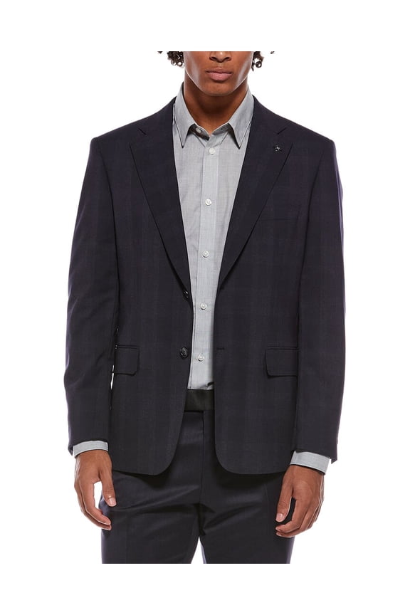 mens Double Breasted Blazer, 42R, Navy