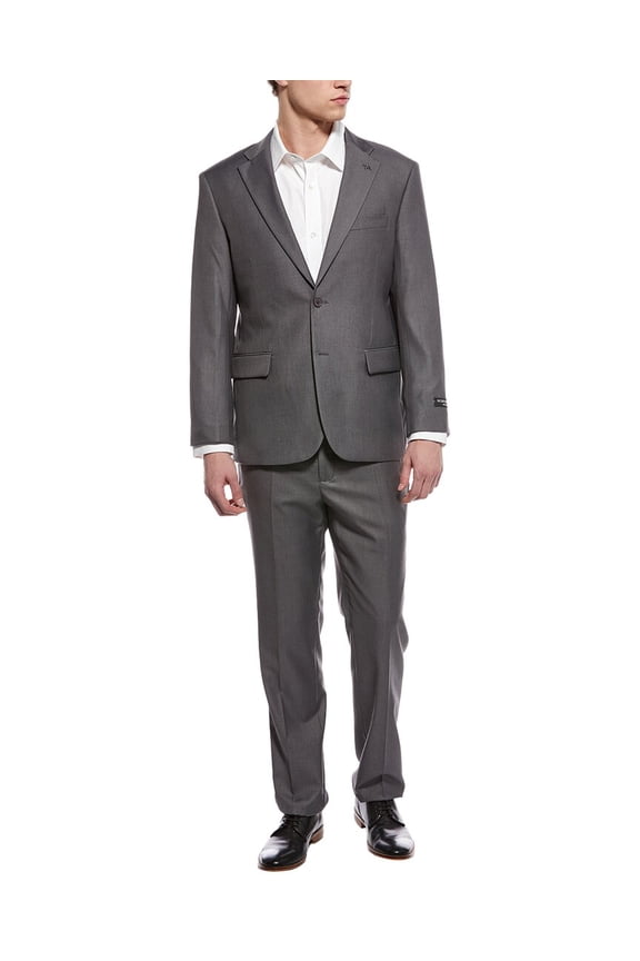 mens  2pc Suit, 44R, Grey