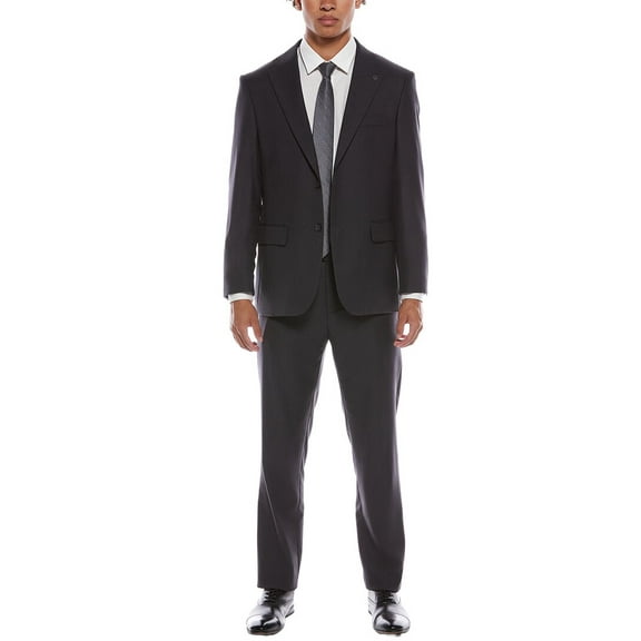 Scotch & Soda mens  2pc Suit with Flat Front Pant, 40R, Gray