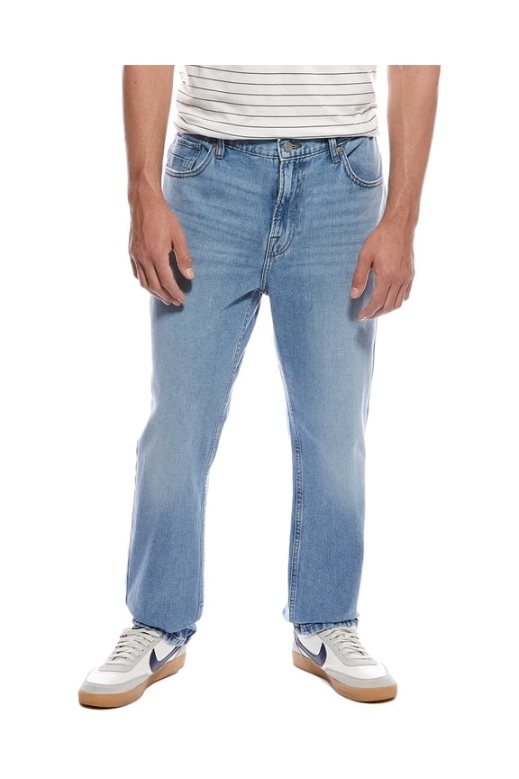 mens Clifton Light Blue Pastel Straight Fit Jean, 30, Blue