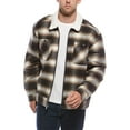 thumbnail image 1 of Scotch & Soda mens  Flannel Zip Jacket, m, Brown, 1 of 3